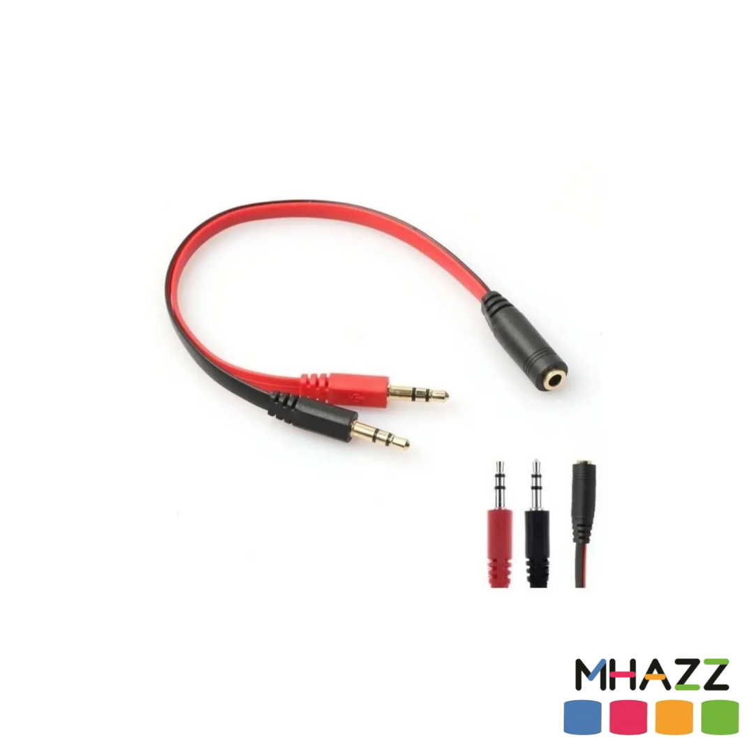 Cable adaptador 2 plug a Jack (m/h)