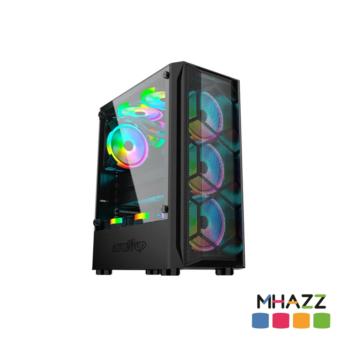 Gabinete Gamer Level Up Andromeda RGB 4 coolers