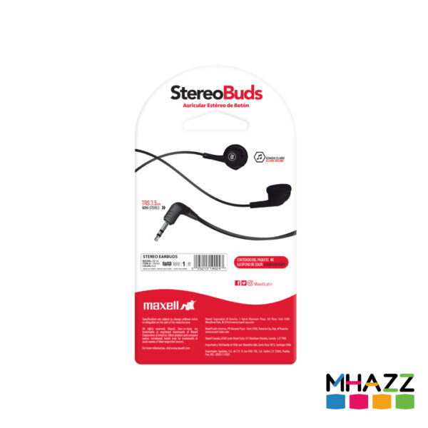 Auricular Maxell Eb 95 Earbuds In ear Blanco - Imagen 2