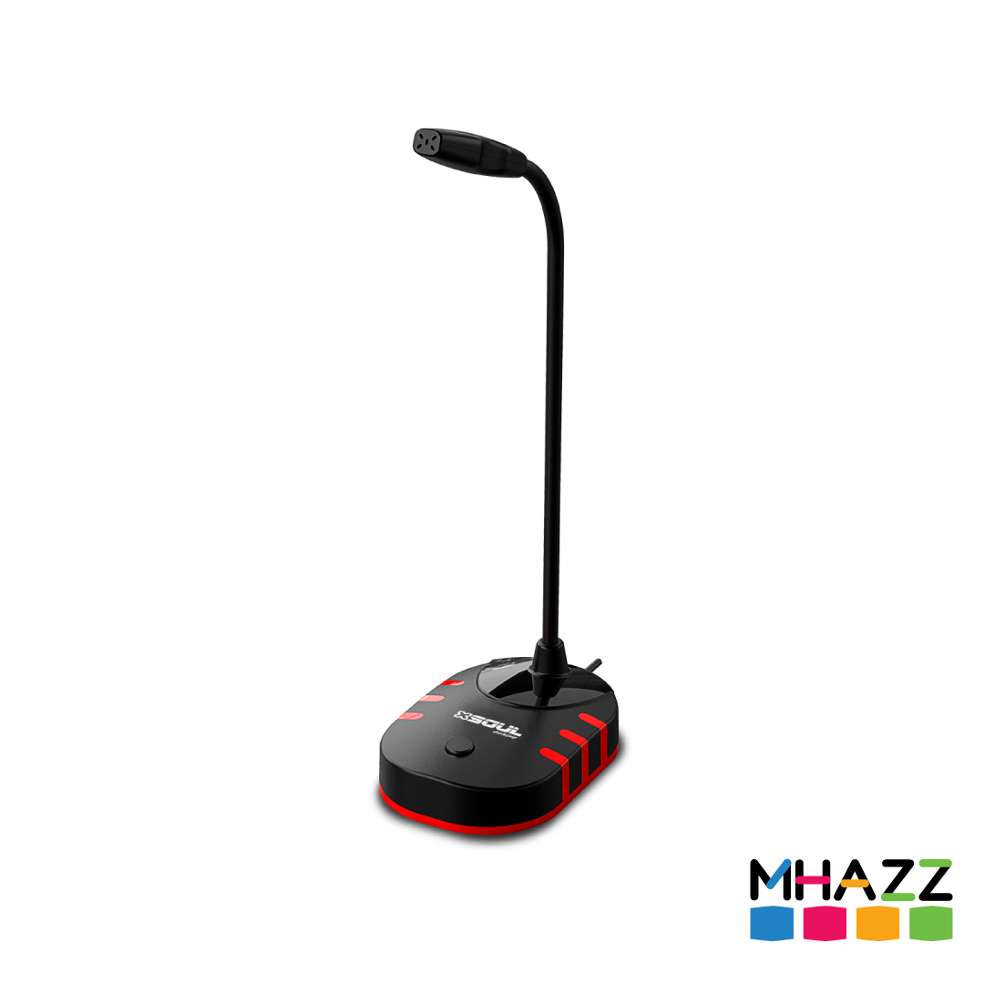 Micrófono Gamer Streaming Flex. XMIC100 Soul - Negro