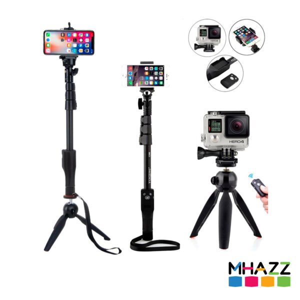 Palo De Selfie Bluetooth Profesional - Negro