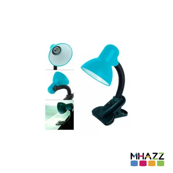 Lampara Luz D Escritorio Velador Pinza Flexible Broche Clip - Imagen 2