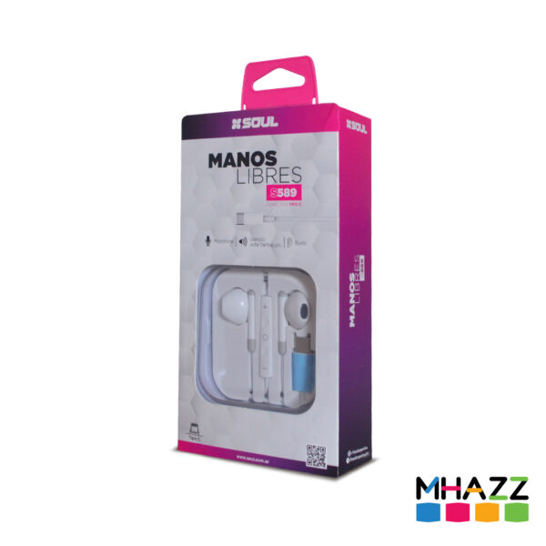 Auricular Manos Libres S589 Tipo C - Imagen 2