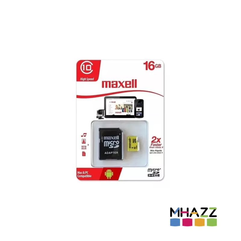 Memoria Micro SD Maxell Xc 16gb C10