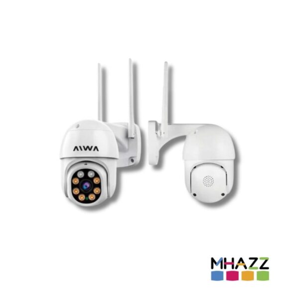 Cámara De Seguridad Exterior Aiwa 2mp Fhd Rotativa Wifi Ip65