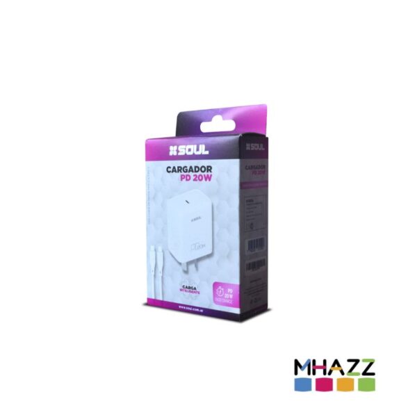 Cargador Soul PD 20 W Tipo C a Lightning