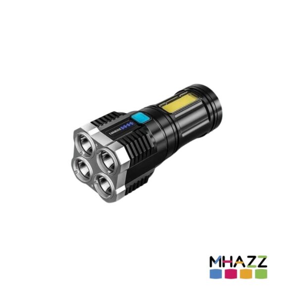 Linterna 4 Leds Recargable